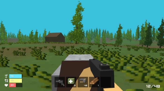 Pixel Survival shooting game